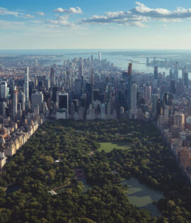 Aerial view of Central Park.