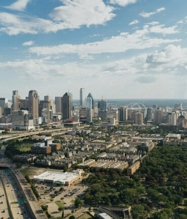 Dallas skyline.