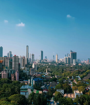 Mumbai skyline.